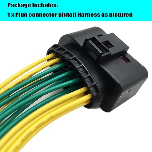 Miniatura 2 de Ajnlx Enchufe compatible con Dodge Ram 1500 2500 proyector faro conector arnés Pigtail xenon HID 2013-18