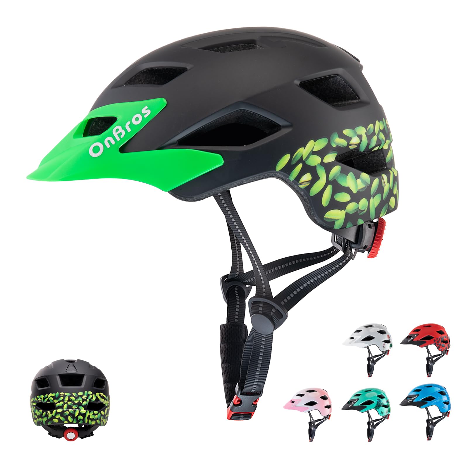 OnBros Fahrradhelm Kinder, Mädchen und Jungen Helm Kinder für 5-13 Jahre Kinderfahrradhelm mit Visier Fahrrad Helm Kind 50-57CM für Skateboarding Scootering und Radfahren