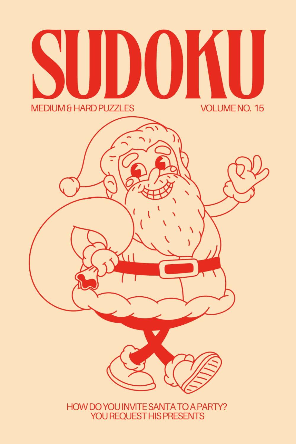 Sudoku Christmas Edition: 200 Medium & Hard Sudoku Puzzles - Pocket Size Perfect Christmas Stocking Stuffer for Adults