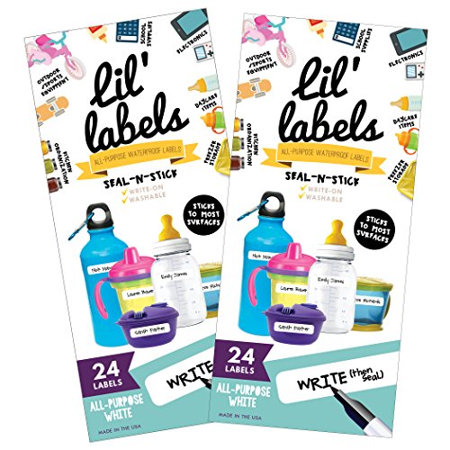 Bottle Labels, Food Pantry Label, WriteOn, SelfLaminating, Waterproof