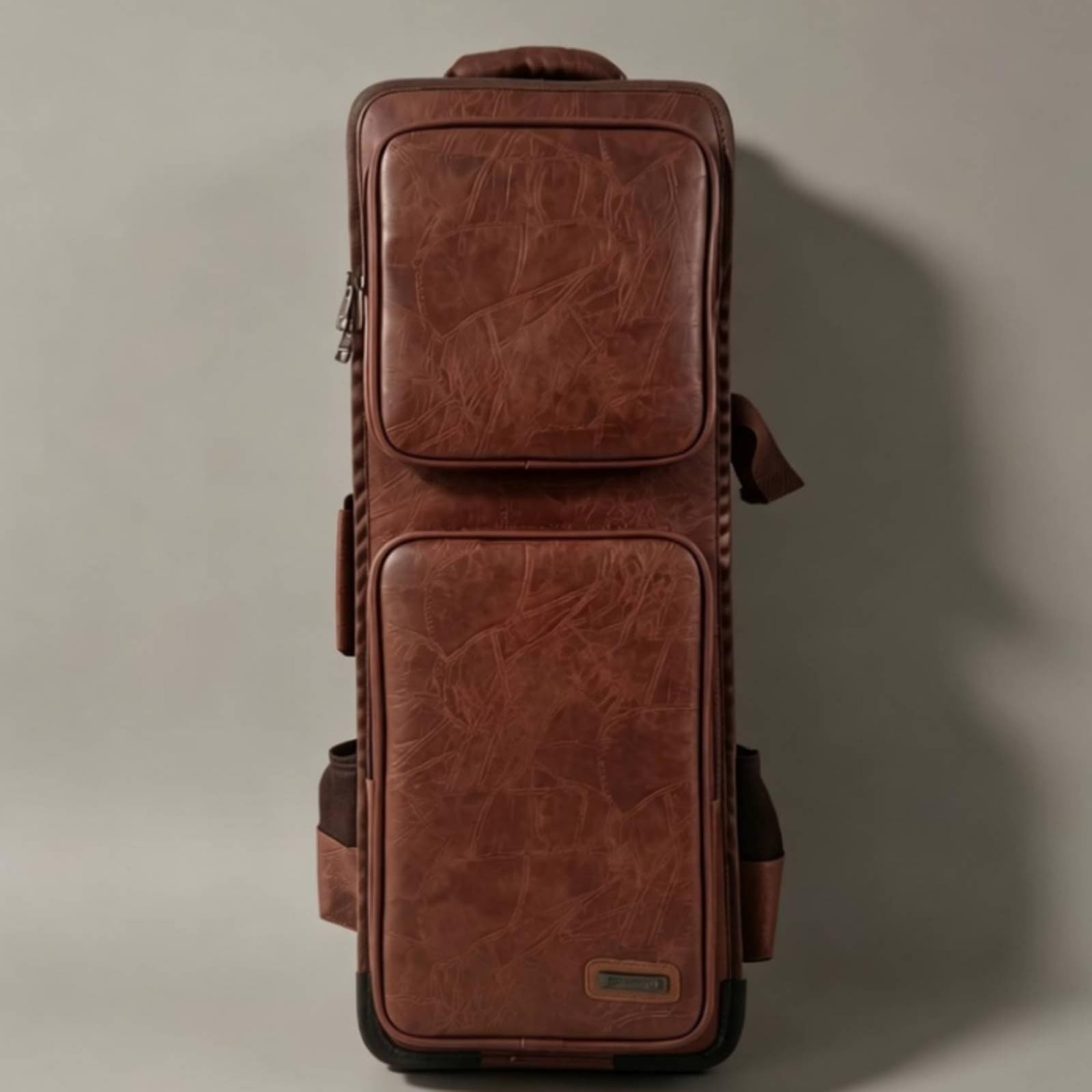 Custodia Imbottita Borsa Impermeabile Zaino per Musicisti, Lungo Con Doppio Divisorio In Similpelle Nera, Array, Nero