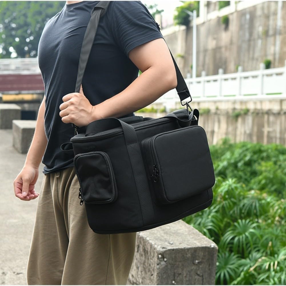 Custodia da viaggio per Jackery Explorer 1000 e 1000 V2 Power Station portatile – Borsa impermeabile in tessuto Oxford con tasche frontali per cavi e accessori – 33