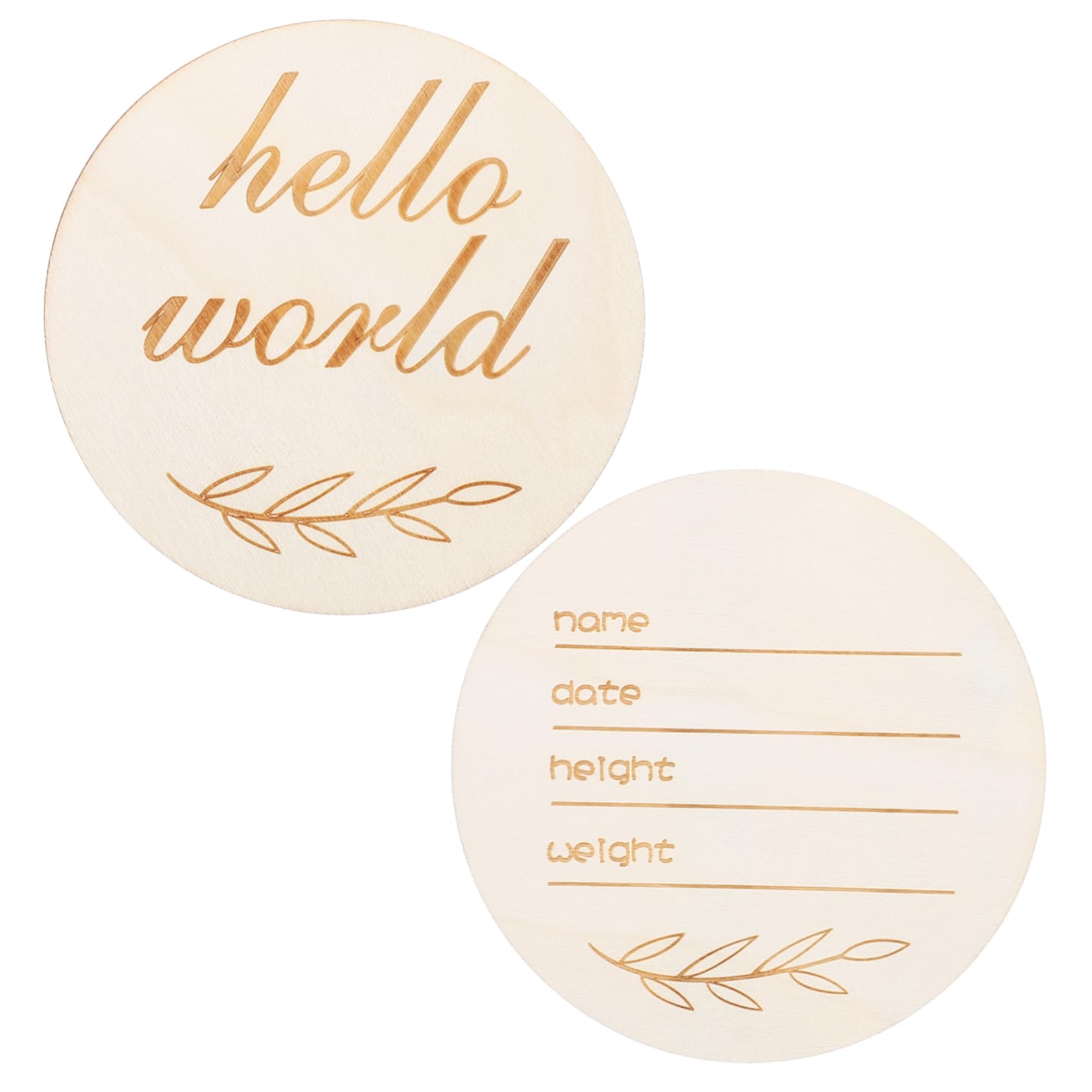 IWOWHERO Letter Board Baby Announcement Personalized Newborn Birth Sign Wooden Prop for Photo Sessions