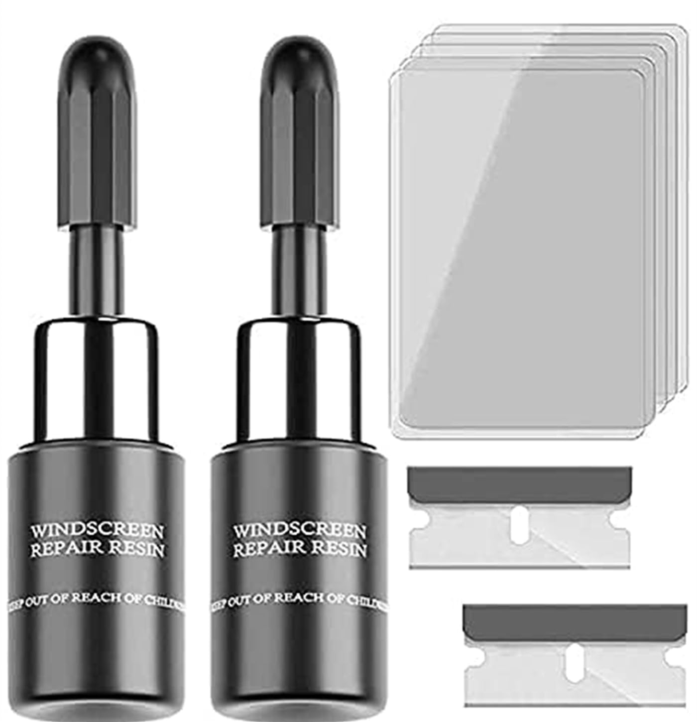 Windshield Repair Kit, Windshield Chip Repair Kit, Automobile Windshield Repair Kit, Windshield Crack Repair Kit（2pack）