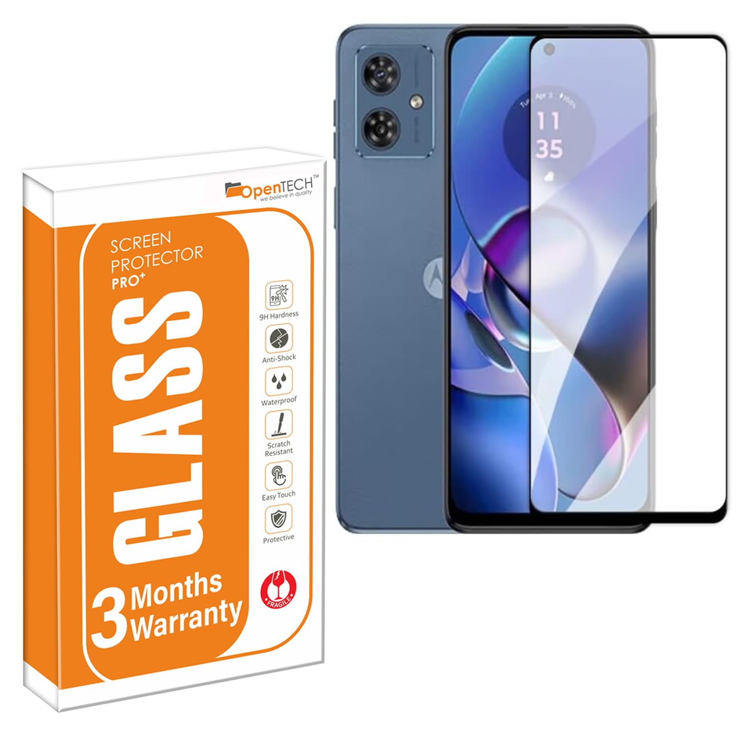 Glcrrpu Pellicola Protettiva per Motorola Moto G04[6.56],[2 Pezzi] Pellicola Protettiva Idrogel per Alta Sensibilità Protezione Schermo in TPU,HD, Trasparente, [Non Vetro Temperato