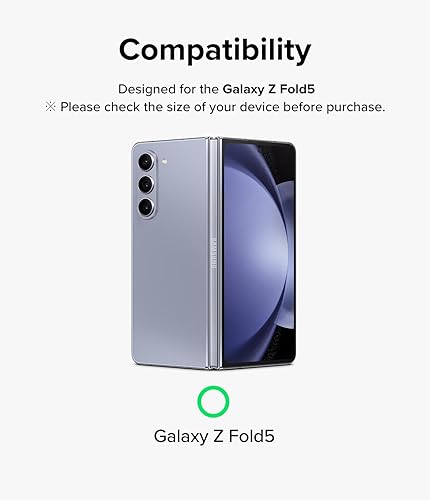 Miniatura 3 de Ringke Marco de lente de cámara compatible con Samsung Galaxy Z Fold 5, protector de lente de cámara, cubiertas de vidrio templado y marcos de
