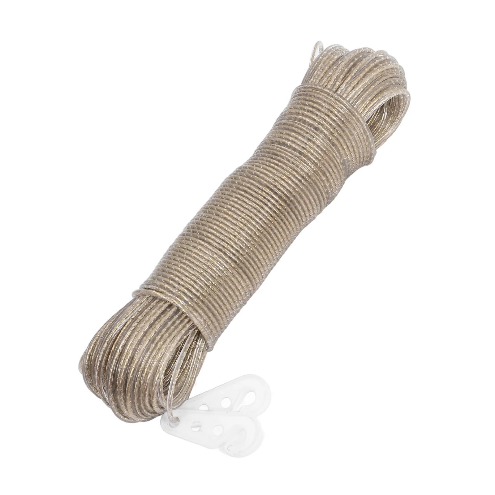 Wäscheleine Robuste Wäscheleine | Outdoor winddichtes, rutschfestes Trocknungsseil, Hausgarten-Wäscheleine