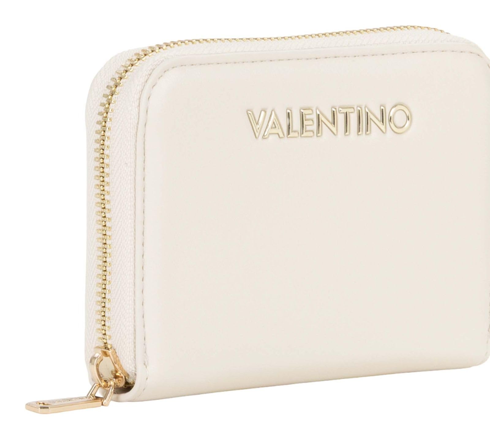Valentino Monedero Clio Re Zip Around Wallet Ecru Crema