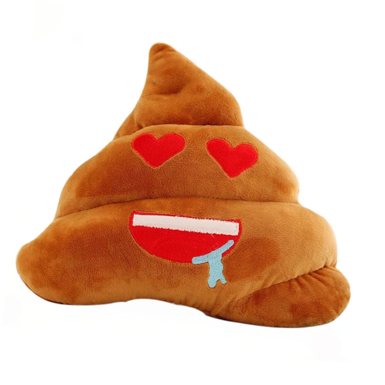 LABRIMP Poo Throw Pillow with Plush Throw Cushion Bolster Amative Poo Pillow Style Expression Emotion Emotion Throw Pillow