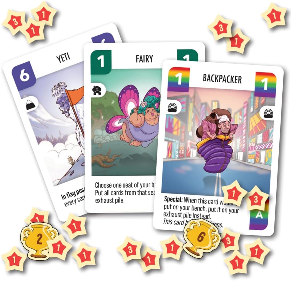 Miniatura 5 de Juego de cartas Challengers! Beach Cup - Juego de estrategia, juego interactivo de gestión de mazos, divertido juego familiar para adultos y niños,