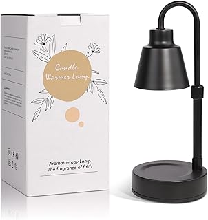Candle Warmer Lamp, Dimmable Aromatherapy Melting Wax Lamp Candle Warmer Adjustable Height Electric Wax Melt Lamp with 2 Bulbs, No Flame Top-Down Candle Melter for Jar Candle, Scented Wax By Greatstar