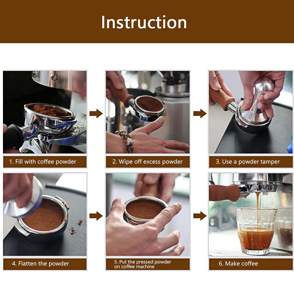 Pressino Per Caffè Espresso Da 51 Mm - In Acciaio Inox 304 Con