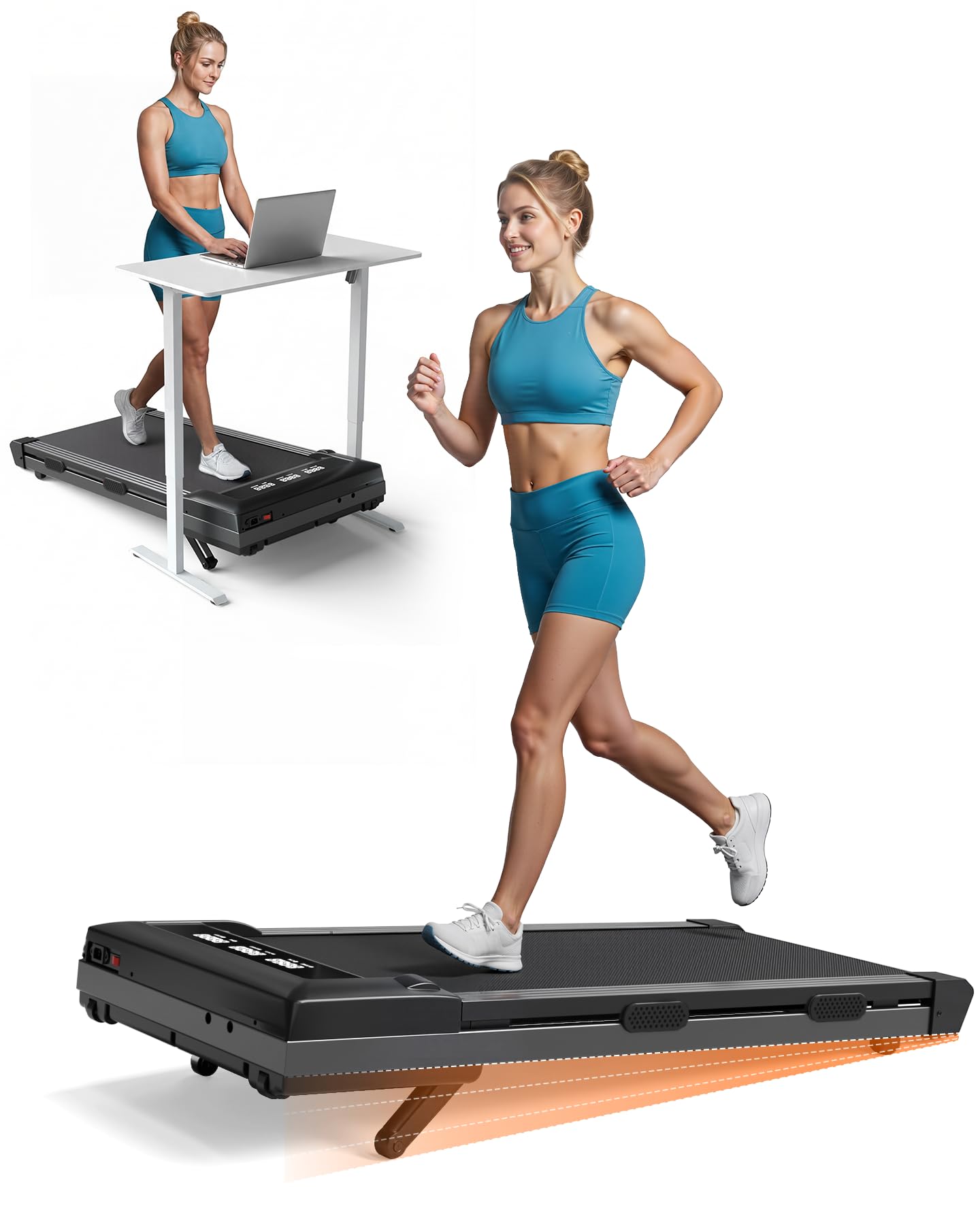 DeerRun Walking Pad 12% Auto Incline