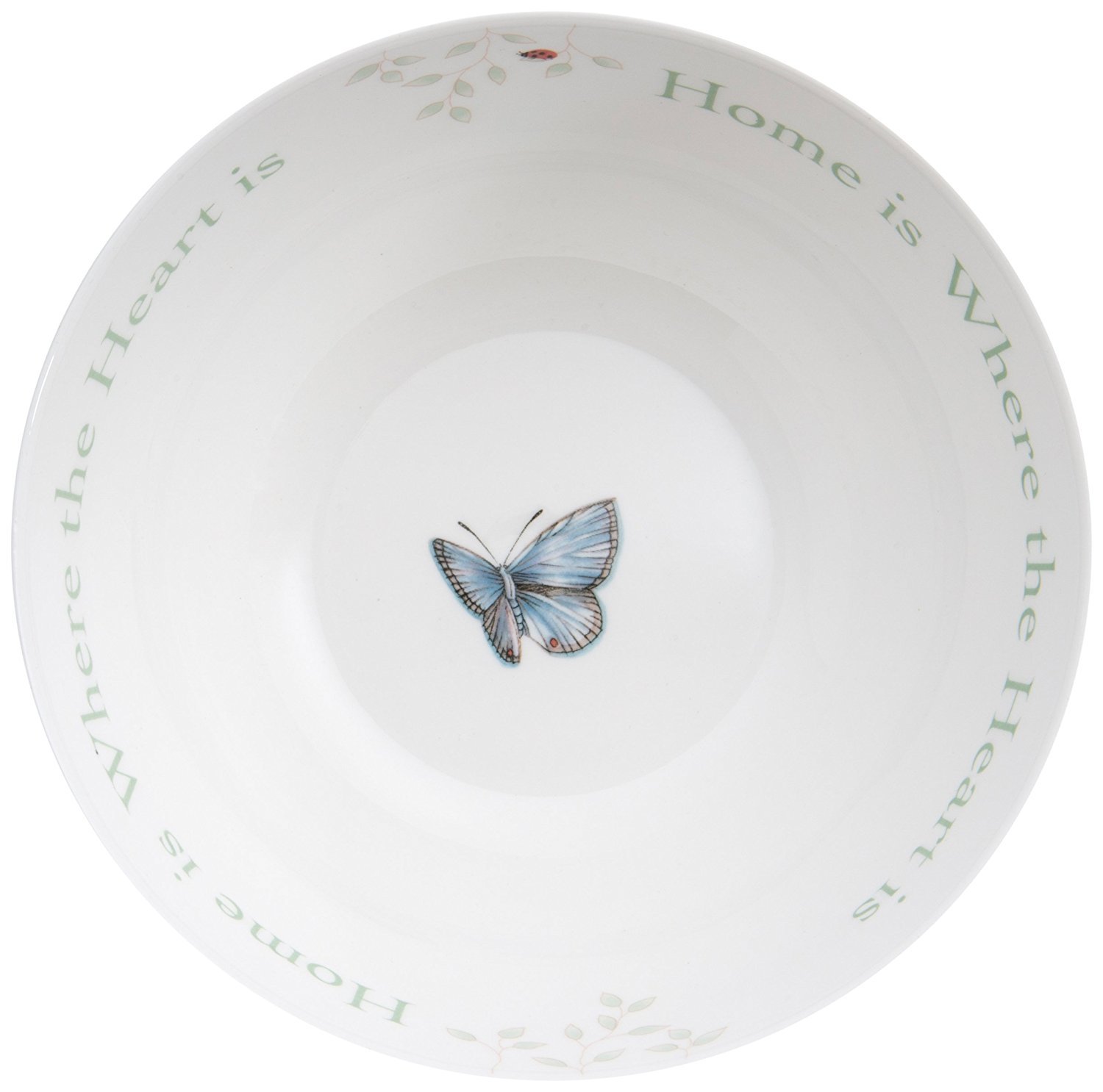Lenox Butterfly Meadow Home is Where The Heart is Serving Bowl