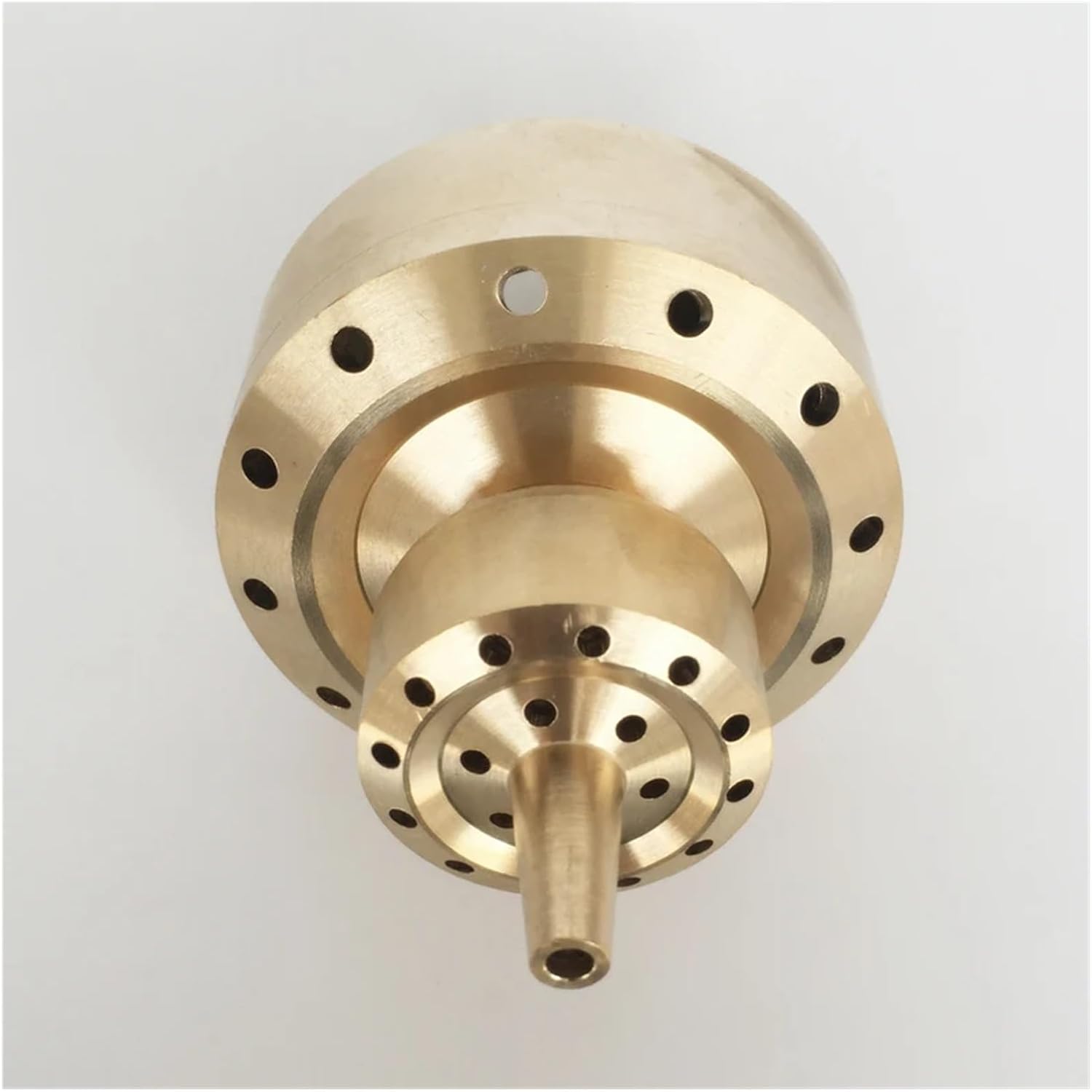 1" 1.5" Brass Double 2 Layer Shining Coat Flower Column Fountain Nozzles Pool Jet Nozzles Rotating Fountain Nozzle for Home Garden(DN25)