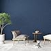 Haimin Fabric Wallpaper Textured Contact Paper (24in X 393in) Navy Blue Grasscloth Wallpaper Peel and Stick Faux Linen Wall Paper Self-Adhesive Vinyl Looks Like Woven Straw