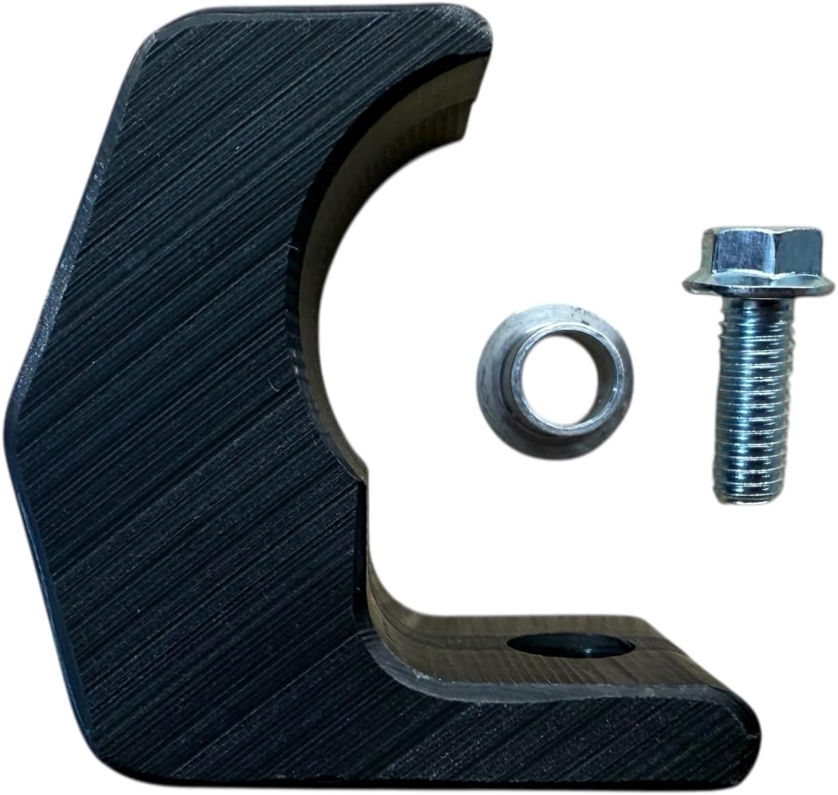 TM Designworks Front Lower Frame Chain Slider Guide - Compatible with Honda TRX250R (Black)