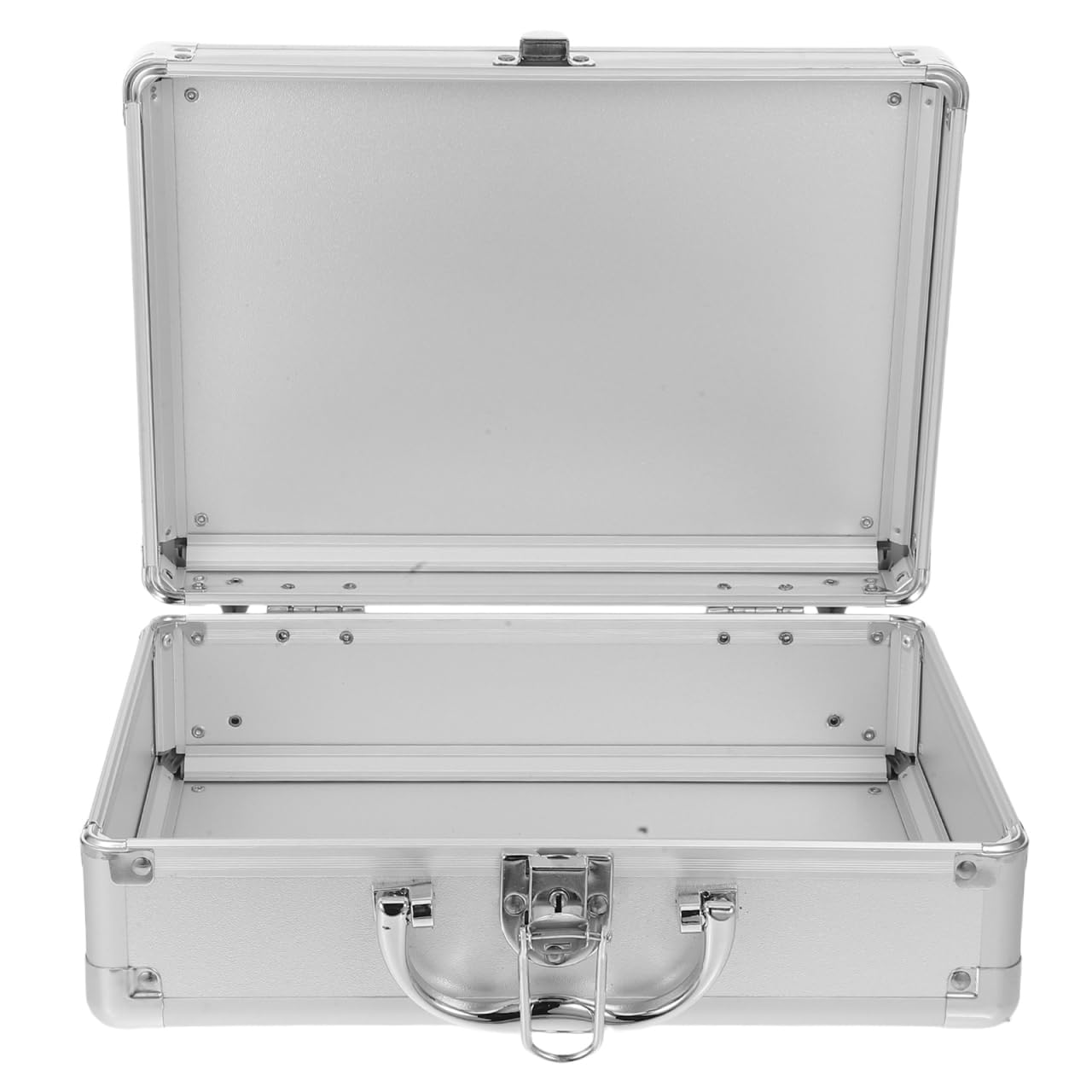 SHINEOFI Valigetta Rigida in Lega Di Alluminio 11.42X8.07X4.13In Valigia Portatile Con Maniglia Per Organizer Attrezzi Trucco E Accessori Professionali