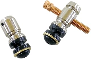 5SETS SOLID BRASS FRONT REAR BINDING POST CHROME PLATING COPPER CONTACT SCREW US STANDARD 8-32 THREAD TATTOO MACHINE REPLACEMENT PARTS (BPMEP-02)