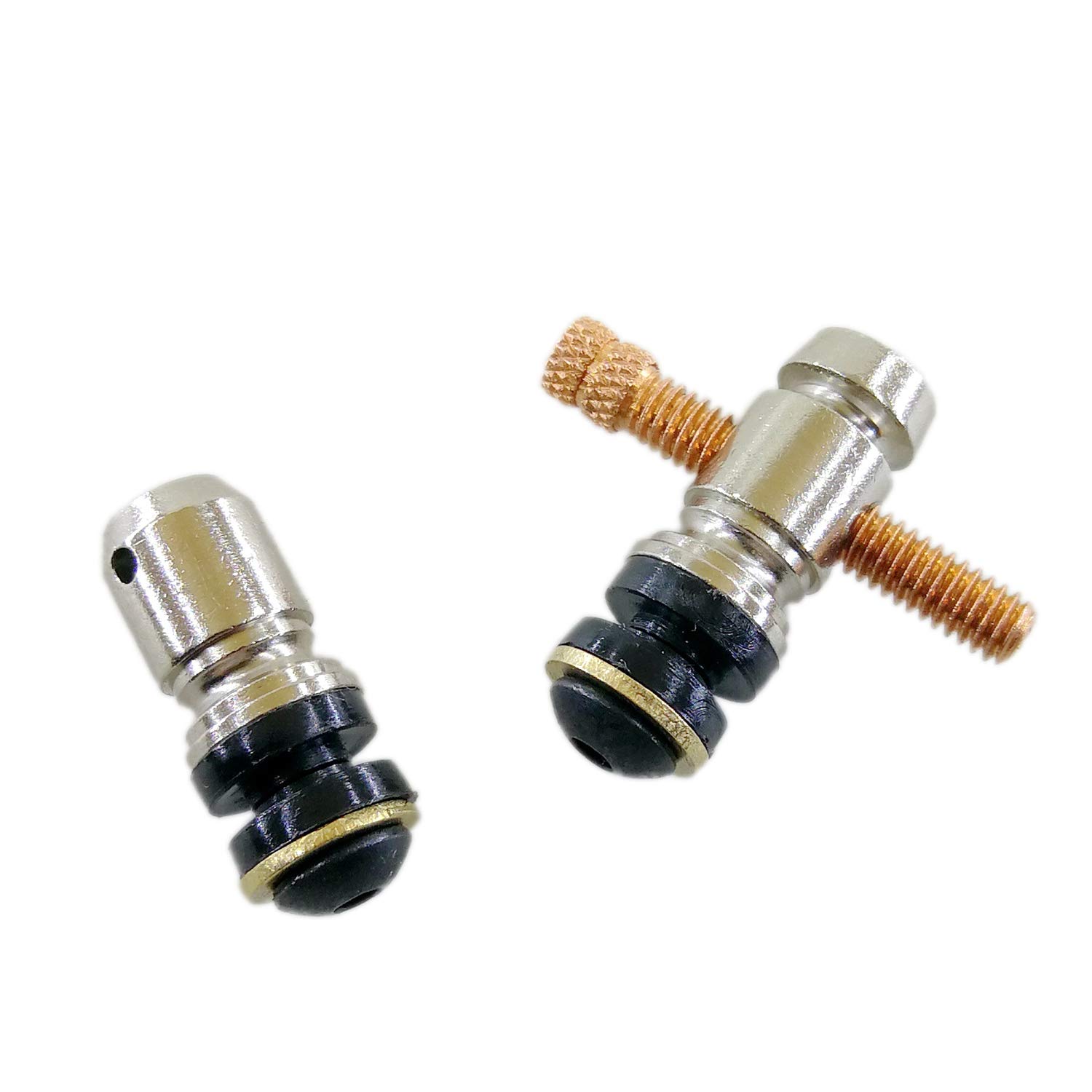 5SETS SOLID BRASS FRONT REAR BINDING POST CHROME PLATING COPPER CONTACT SCREW US STANDARD 8-32 THREAD TATTOO MACHINE REPLACEMENT PARTS (BPMEP-01)