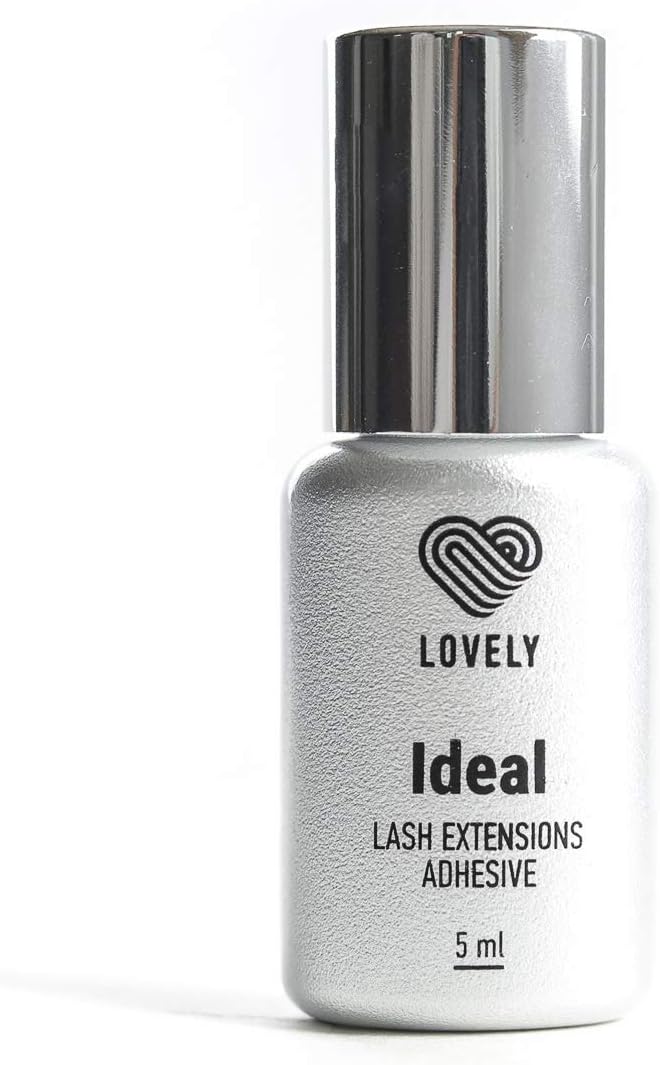 Ideal Eyelash Extension Glue,1 Sec Dry Time,8 Week Retention,Silver,5ml