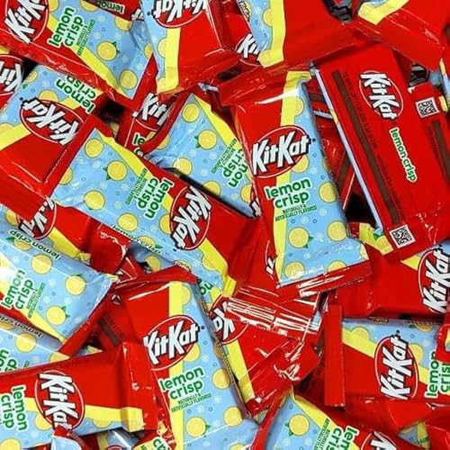 Candykrave Kitkaat Lemon Crisp Easter Chocolate candy - (2lb 30 Pieces) Bulk Individually Wrapped Easter Milk Chocolate Miniatures Candy Bars, Deliciouse bulk candies for All Occasions.