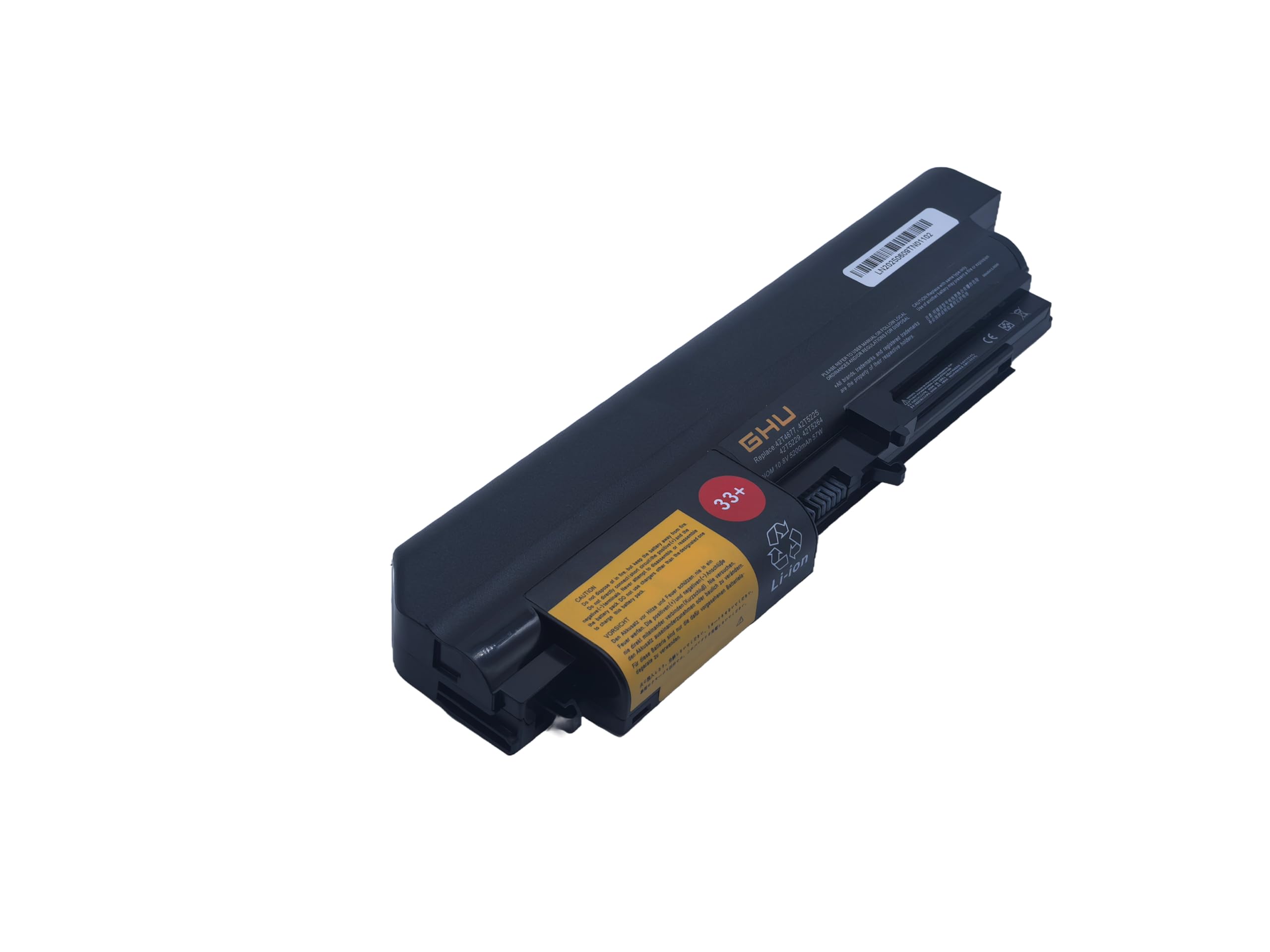Batterie pour Lenovo ThinkPad R61 T61 T500 6600 mAh