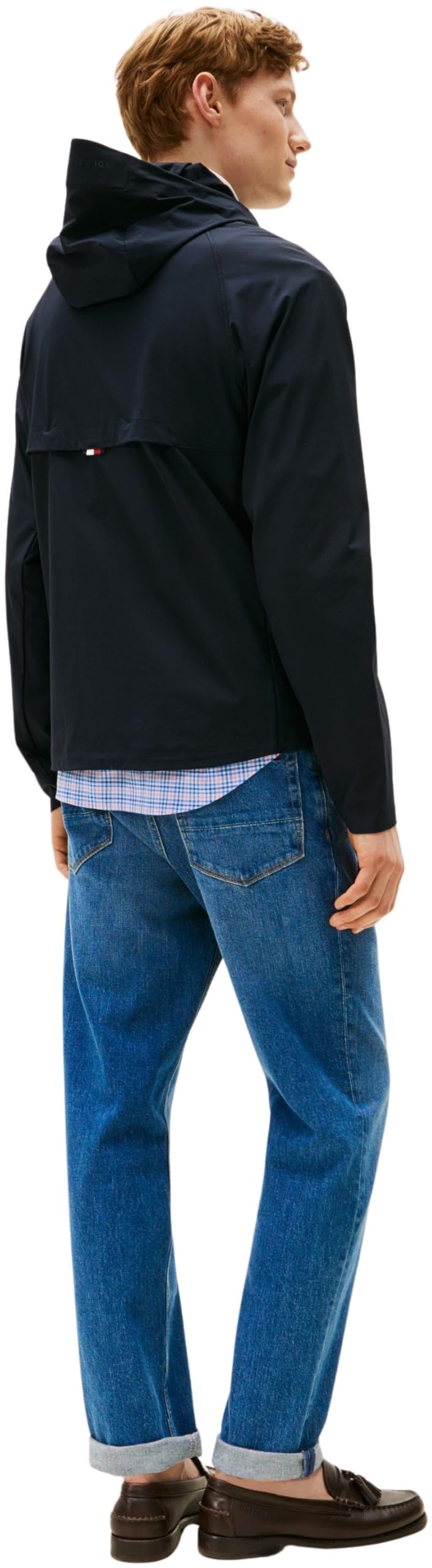 Tommy Hilfiger Herren Übergangsjacke Hooded mit Kapuze, Blau (Desert Sky), XL – Ansicht 2