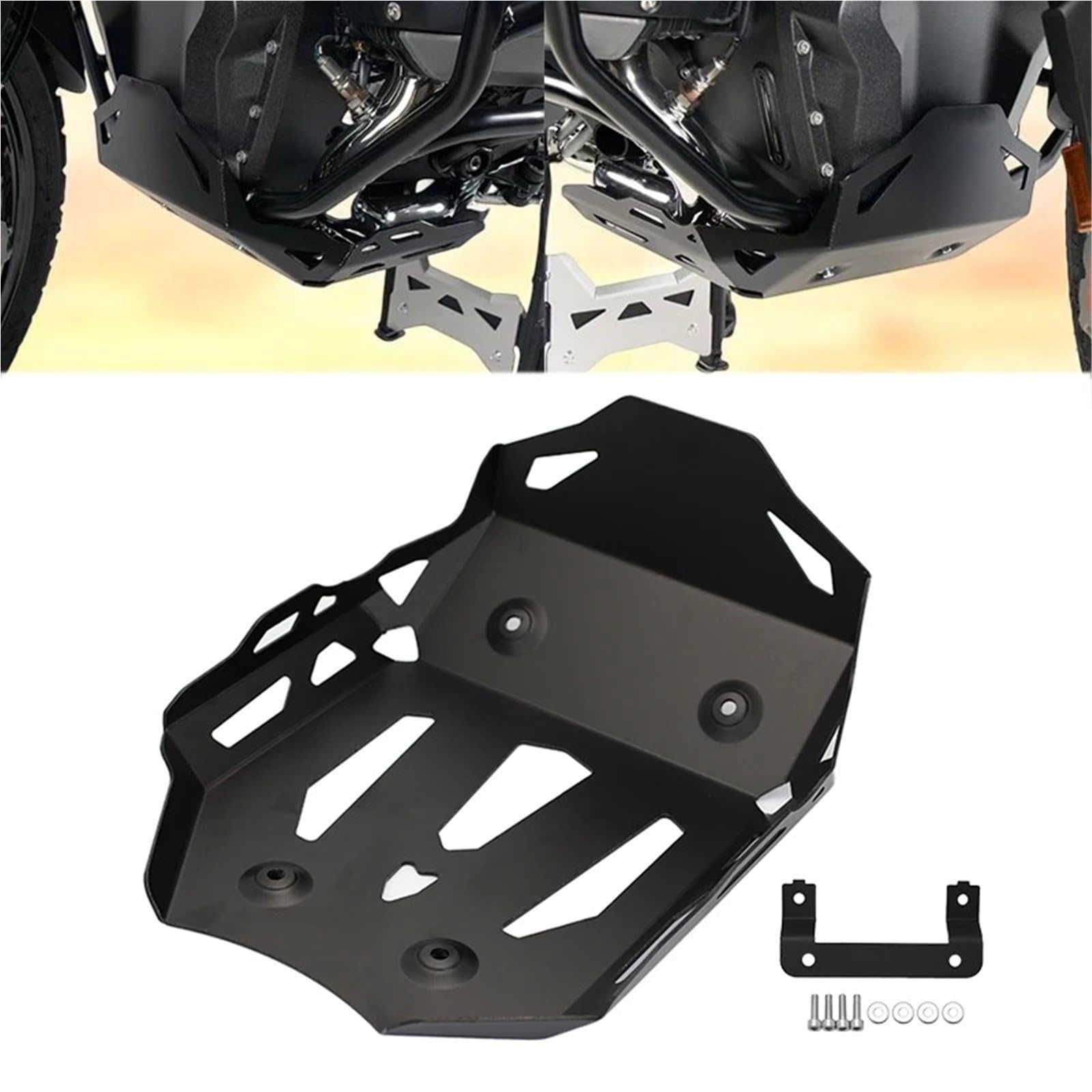 Per Bmw R1300GS ADV 2023 2024 Piastra paramotore protezione motore copertura motore Motociclette protezioni motore(Silver)