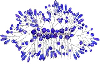 Minkissy Grampo De Cabelo De Noiva Cabelo de cristal pente noiva strass pente de cabelo headpiece acessório de cabelo Enfeites De Cabeça De Noiva Para Casamento