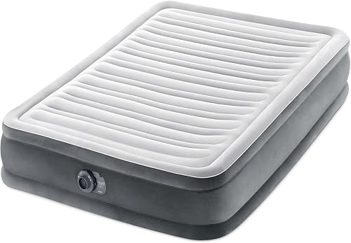 Comfort Plush Mid Rise Dura-Beam Airbed with Internal Electric Pump, Bed Height 13", Gray, Full (600 lbs), Model Number: 67767ED