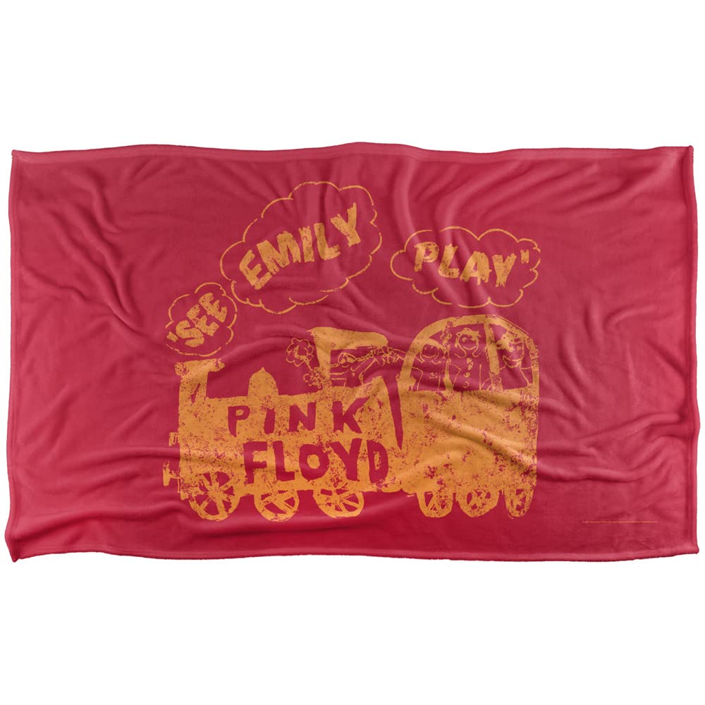 Plaid Rose Floyd See Emily Play couverture douce toucher soyeux 91x147