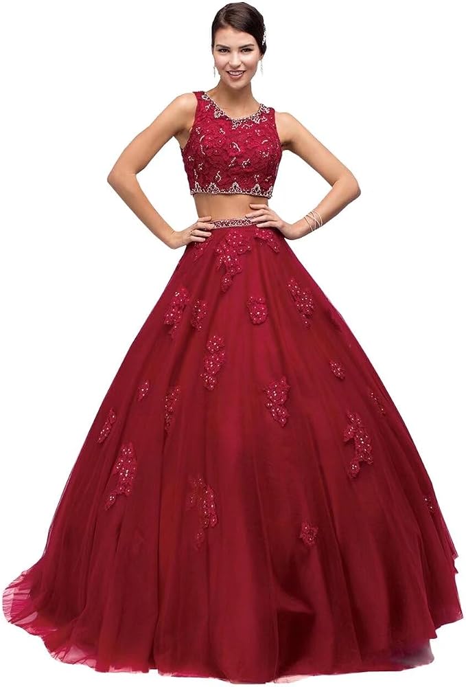 strapless open back dress Grace Red Skinny Straps Embellished Layered Ball Gown Skirt Formal Pro