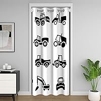 Vista 18 de jejeloiu Bonita cortina de puerta de ciervo para puerta, privacidad, 34 x 80 pulgadas, para niñas, niños, sala de caza, estampado de pata de oso