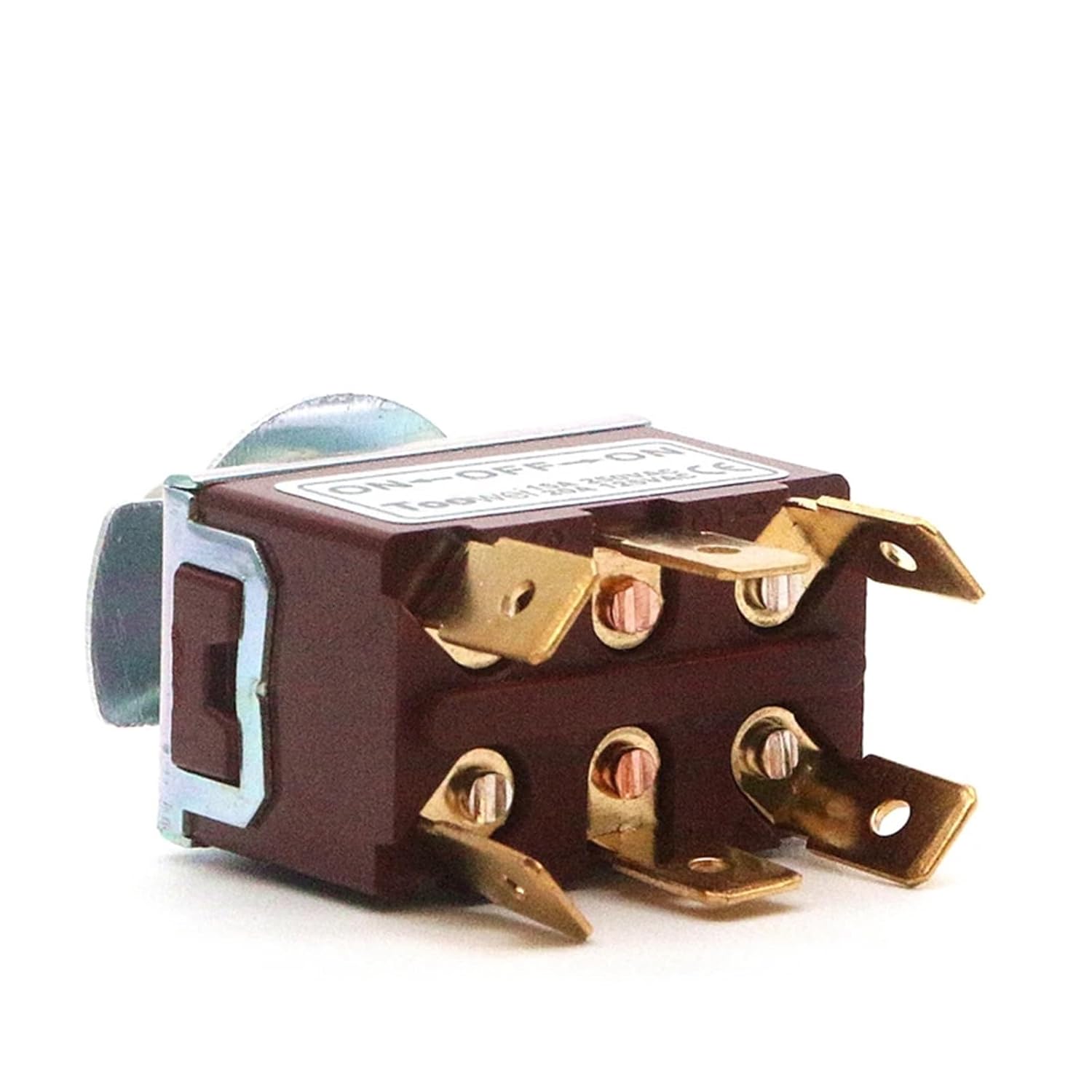 T702CT 6 pins Toggle Switch ON-Off-ON 15A 250V/ 20A 125V Assembly Hole 12mm/ 6.3mm Qucik Contact