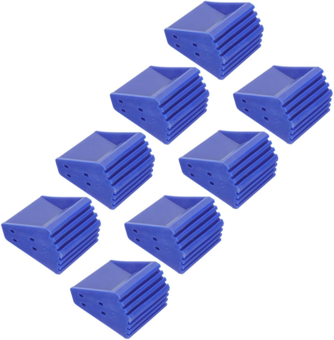 Tofficu 8pcs Non-Slip Ladder Feet Pads Replacement Covers for Ladder Legs Heavy Duty Rubber Step Feet Covers Slip Protection Mats Blue
