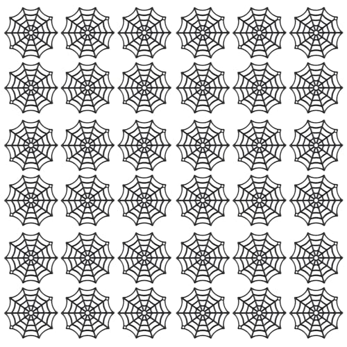 FUTUREORYY 200 Unidades Telarañas de Plástico Negras para Halloween Decoración de Fiesta Espeluznante para Interiores y Exteriores Accesorios Reutilizables para Ambiente Temático