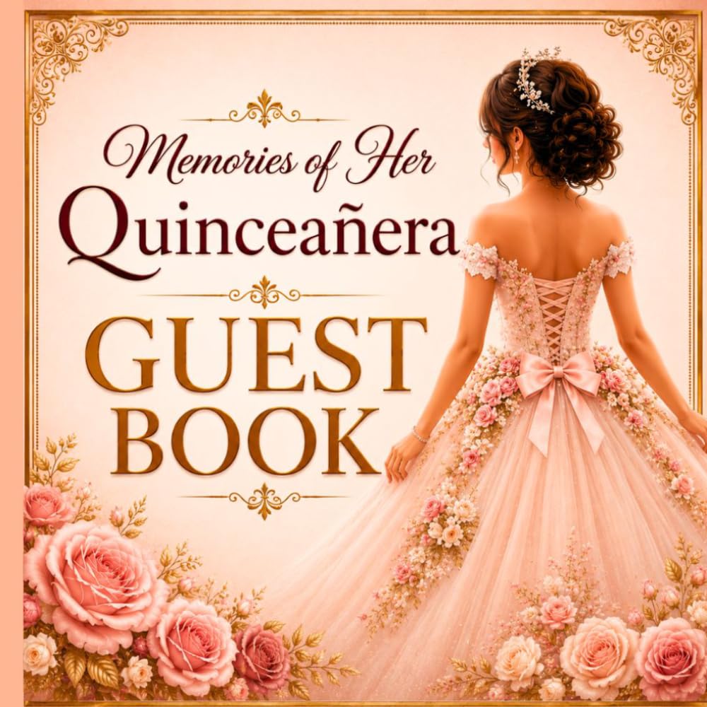 Memories of Her Quinceañera Guest Book: Elegant 15th Birthday Keepsake for Wishes, Messages & Memories