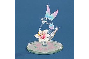 Glass Baron Crystal Hummingbird Figurine: Handcrafted Elegance for Nature Lovers