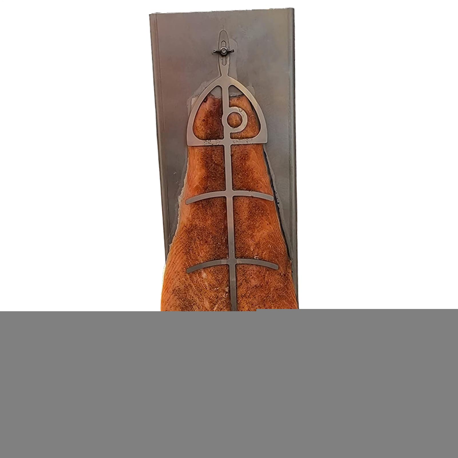 Soporte para Salmón A La Llama Utensilios De Cocina para Principiantes con | Tabla De Cedro Con Acero Inoxidable Para Parrilla Para Hogar Y Camping