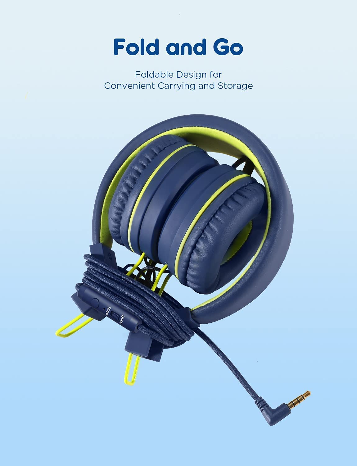 Cuffie Per Bambini IClever - Volume Limitato A 85/94 DB, Cavo Pieghevole, Compatibili Con PC E Smartphone - Foto 4