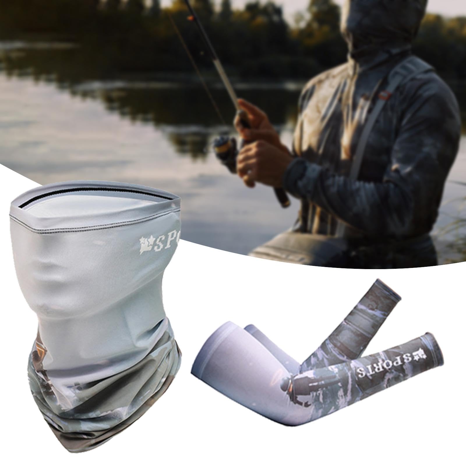 Set di 2 Copribraccia Leggeri con Protezione Solare E Maschera Protettiva, Sciarpa Rinfrescante Adatta a Motociclisti E Ciclisti.