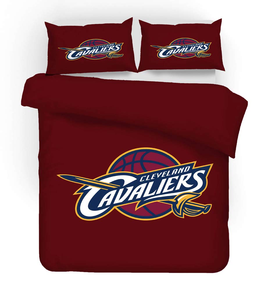 Home Textiles CLE Three-Piece Bedding Set Easy-Care Soft Brushed Fabric Includes Fitted Sheet, Pillow Cases,GB/AU Double