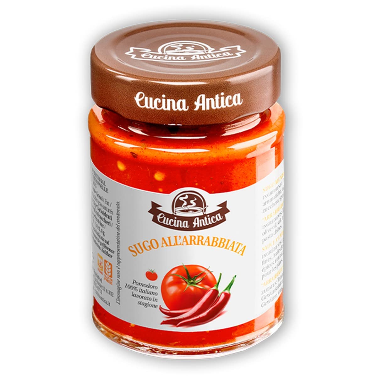 Cucina Antica Arrabbiata-Soße 3 Gläser 190 g