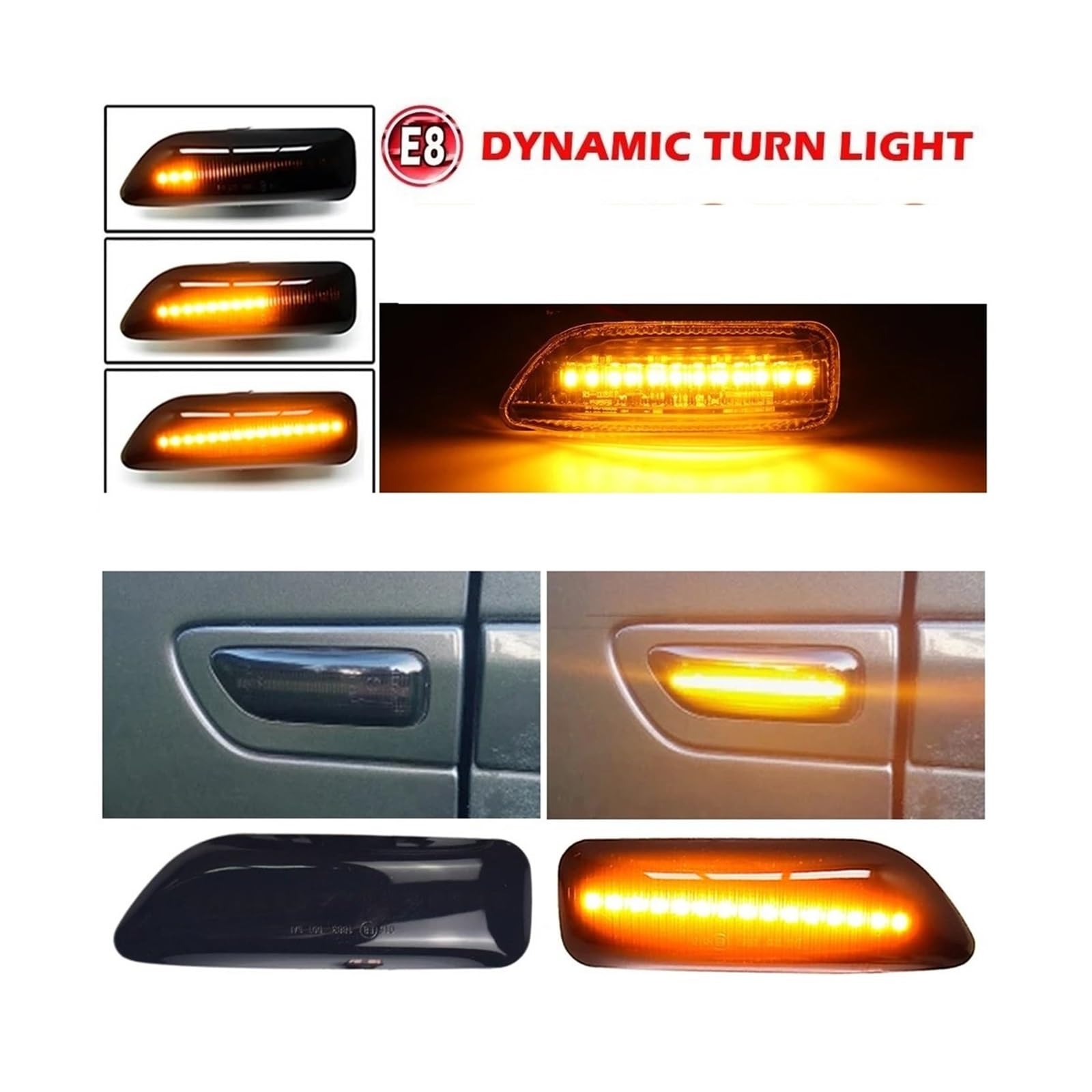 Indicatore Direzione Per Volvo Per XC90 S80 XC70 V70 Per S60 2001- 2009 LED Dinamico Indicatori Di Direzione Luce Specchietto Laterale Sequenziale Lampada Indicatore Lampeggiante Fanale Fanalino Frecc