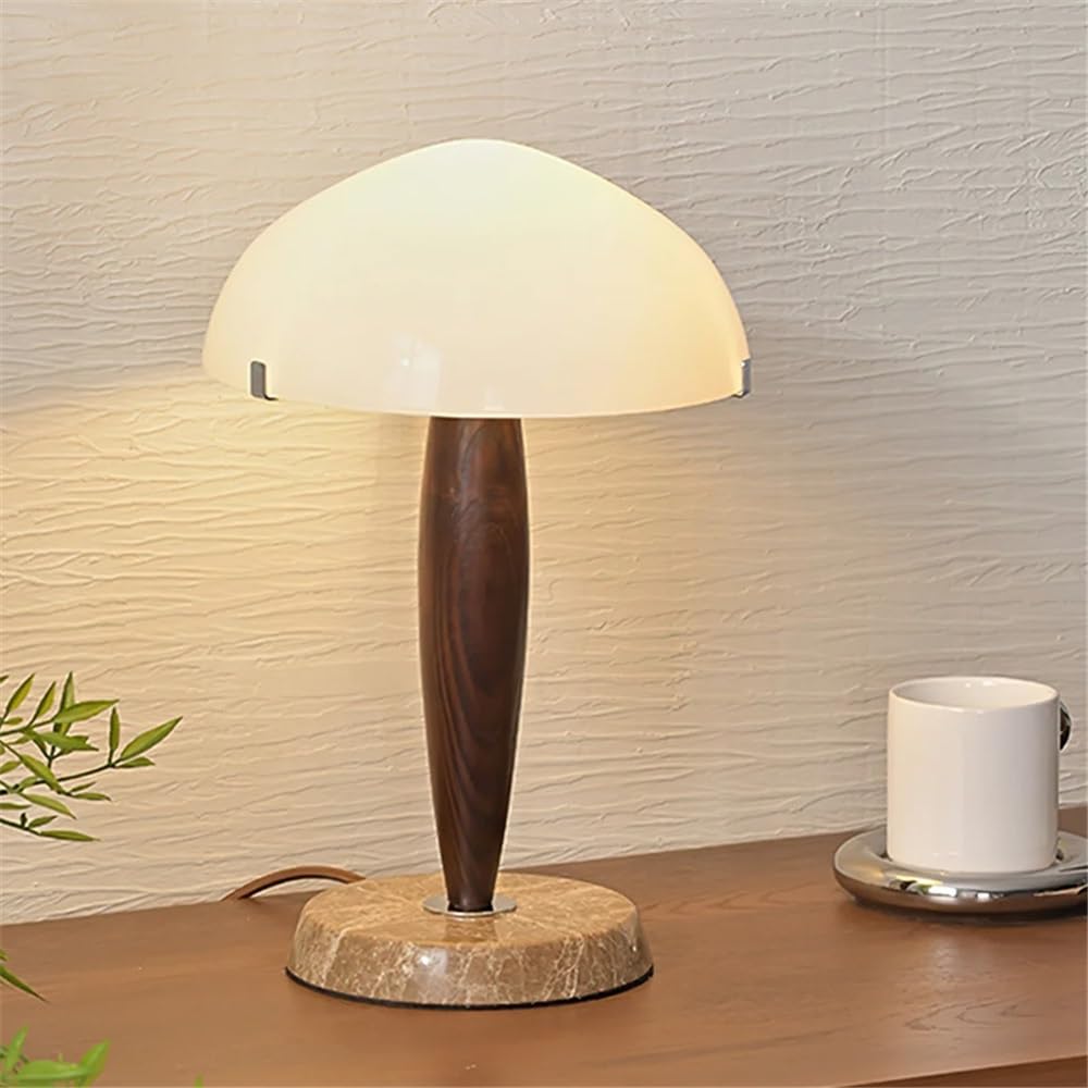 Lampa biurkowa Lampa stołowa retro drewniana do sypialni, trzykolorowa, zmieniająca światło