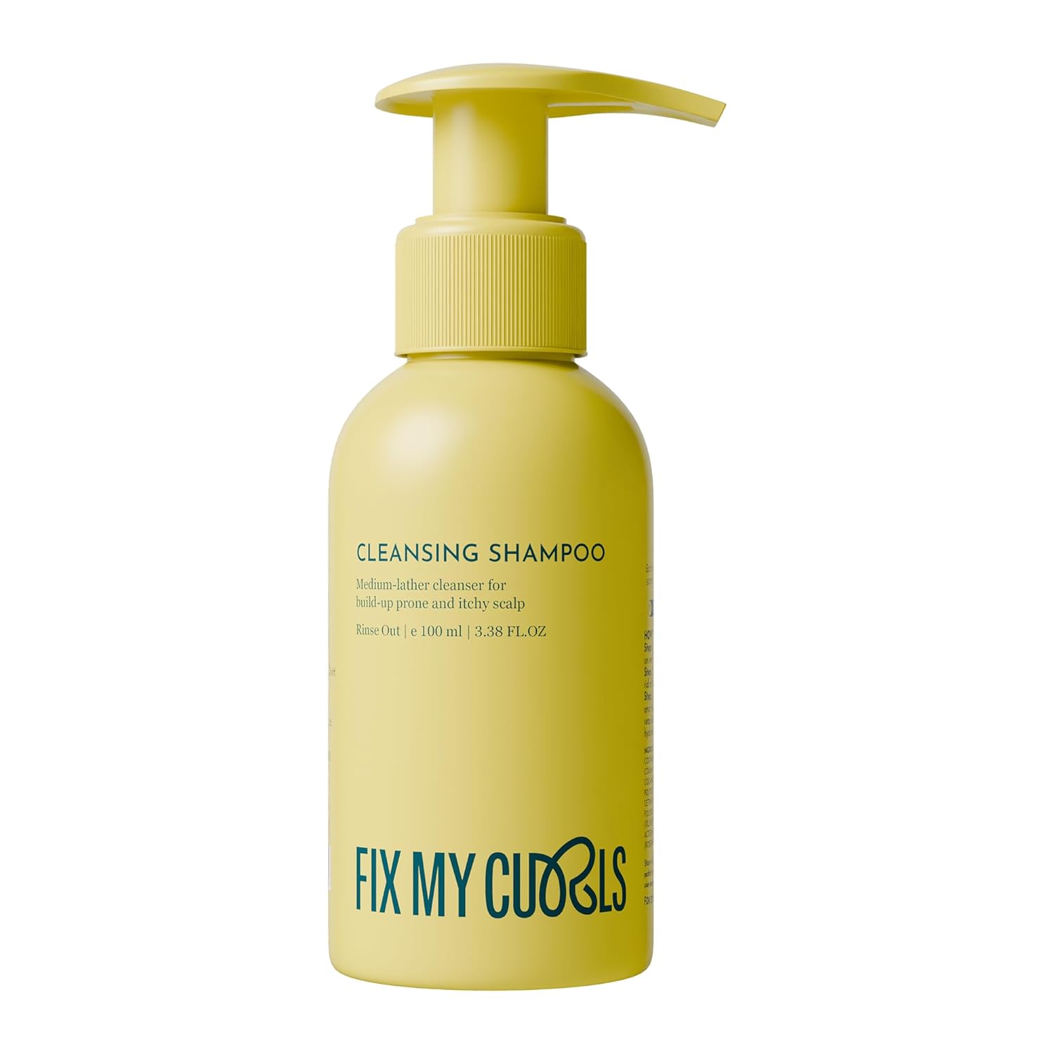 Fix My Curls Cleansing Shampoo for Curly Hair & Wavy Hair| Enriched with Tea Tree & Rosemary Oil| Anti-Frizz, Anti-Itch Silicone-Free & Sulfate-Free (100g)