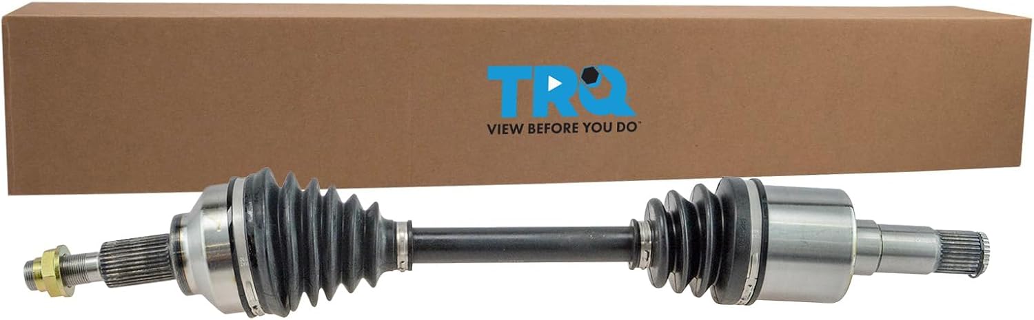 TRQ Front Driver Side CV Axle Assembly Compatible with 12-17 Dodge Journey V6 3.6L AWD 12-17 Journey V6 3.6L FWD 12-17 Journey L4 2.4L AWD 11-14 Chrysler 200 V6 3.6L 13-14 Dodge Avenger V6 3.6L