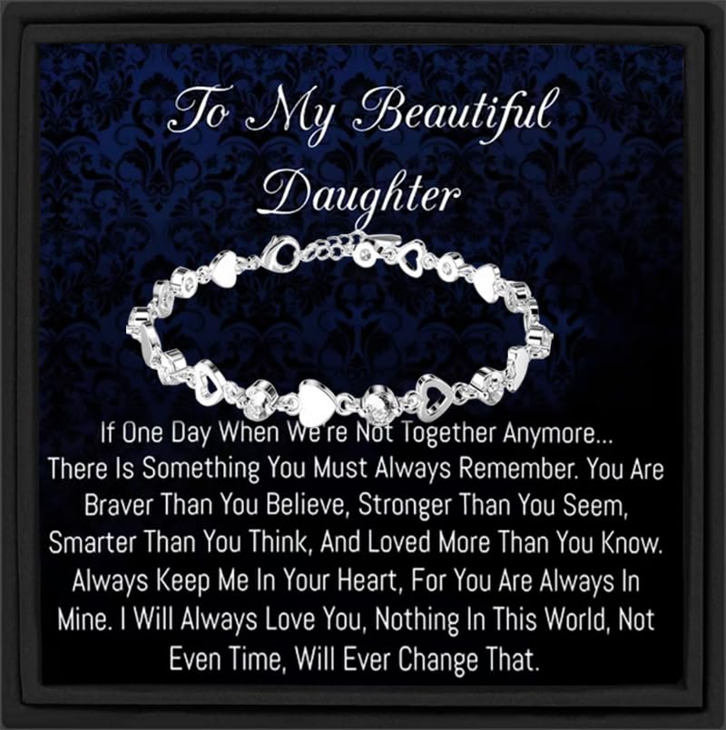 To My Beautiful Daughter Bracelet, Daughter Gift, I love you Daughter, Daughter Birthday Gift,Graduation gift, Christmas gift