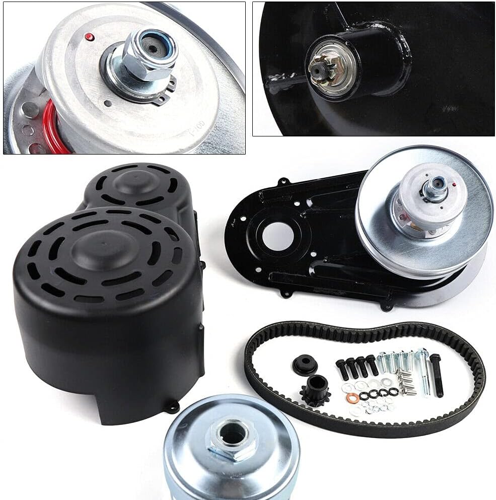 Torque Converter 40 Series Go Kart Torque Converter Clutches Driver Replacement Kit for 9HP to16HP Engines with a 1" Straight Crankshaft with 1/4" Keyway